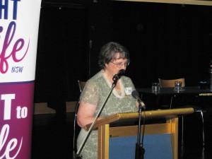 Councillor Margaret Colman introduces Sophie York